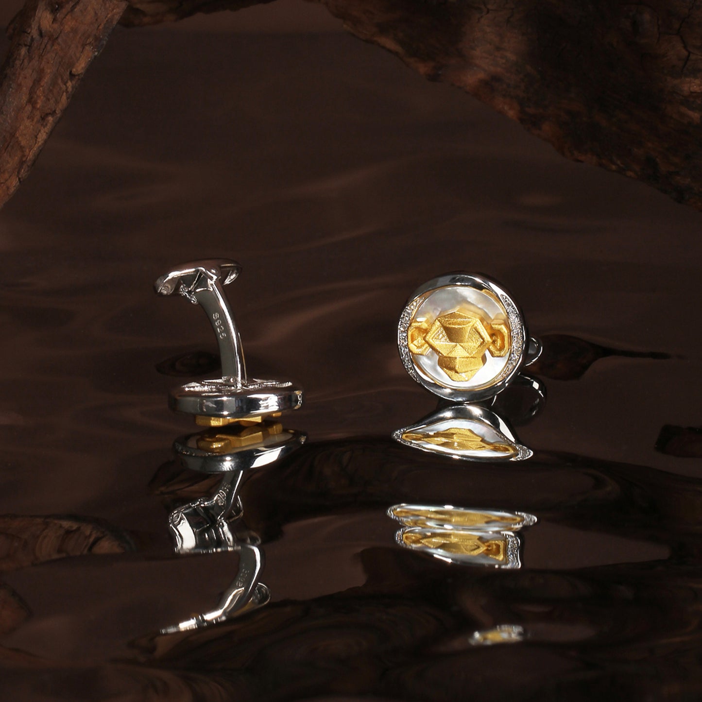 Mobius Series Zodiac Monkey Cufflinks MM2408S