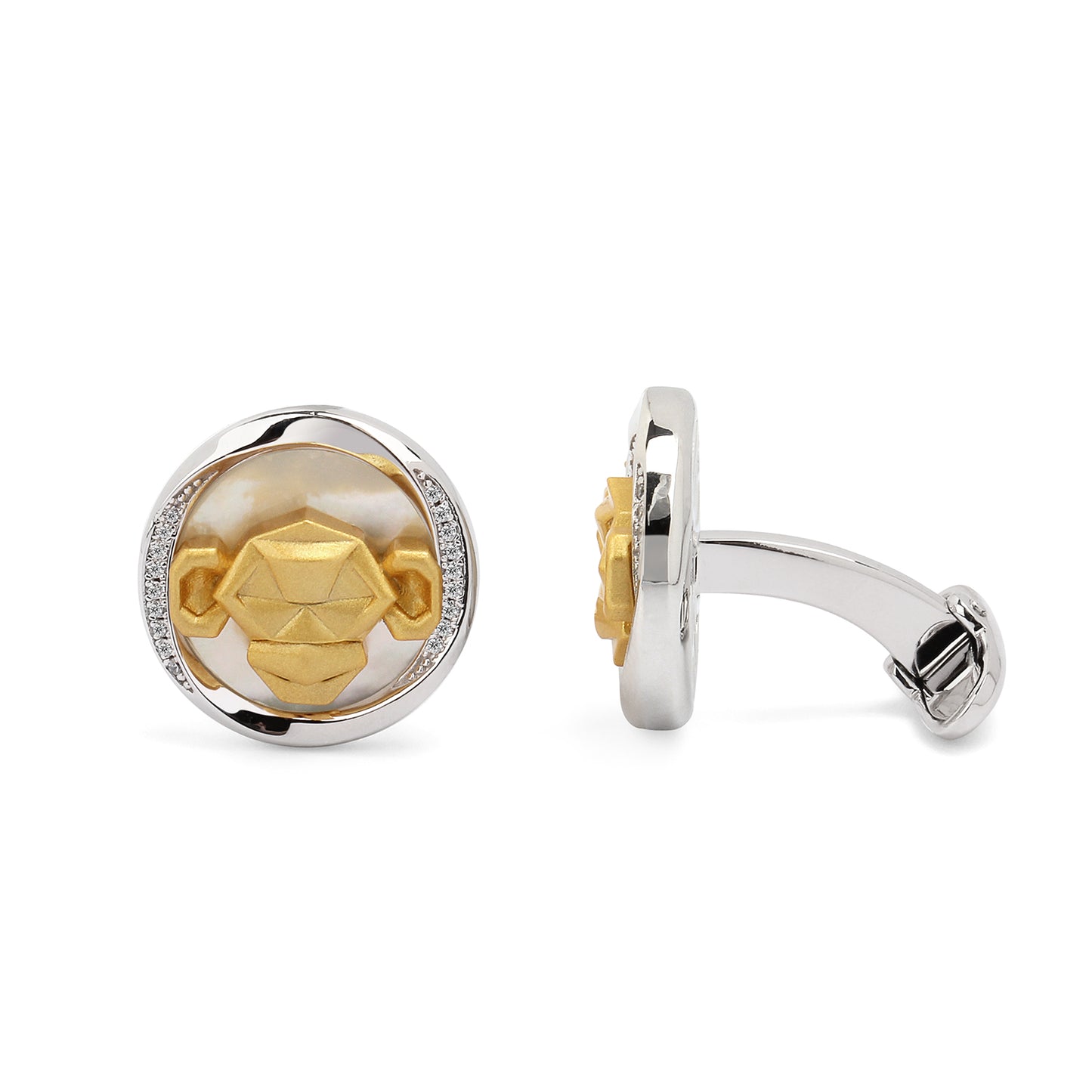 Mobius Series Zodiac Monkey Cufflinks MM2408S