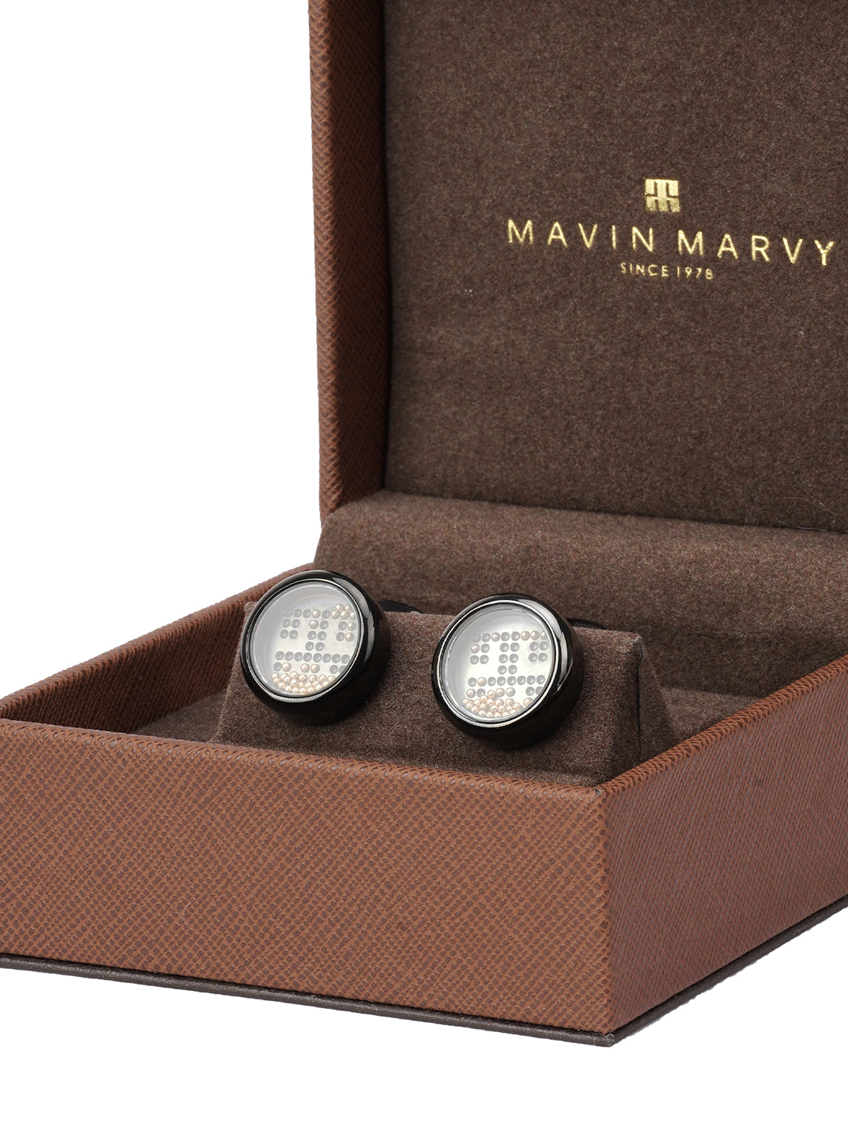 Scattered beads series cufflinks MM1908072 Black