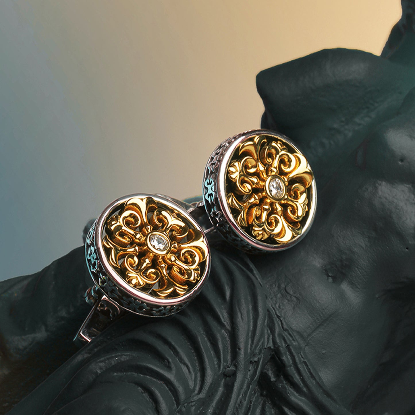 925 Silver Series-Baroque Dome 2 MM2241S