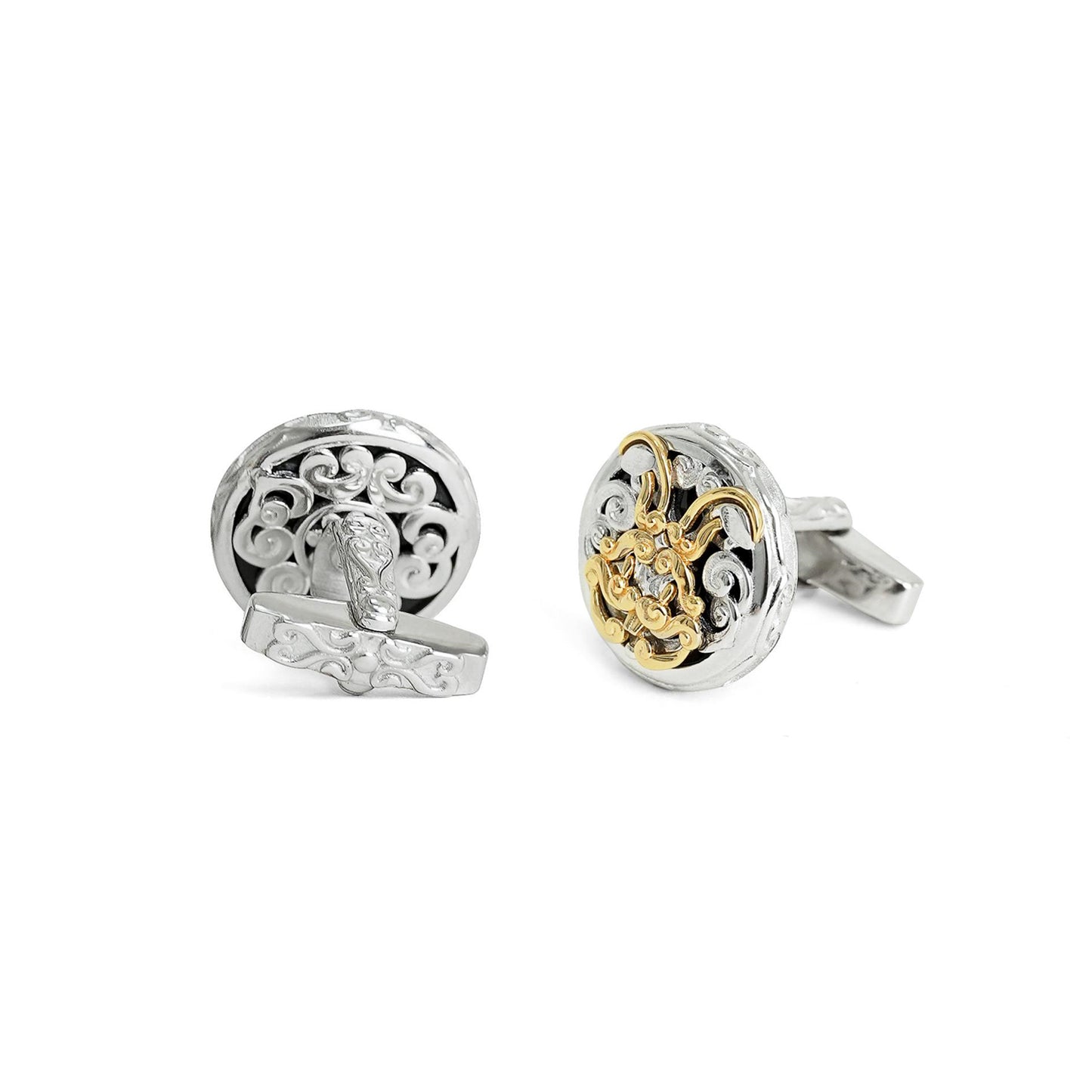 Bogu Pattern Series Mao Rabbit Cufflinks Twelve Zodiac Signs MM2317S