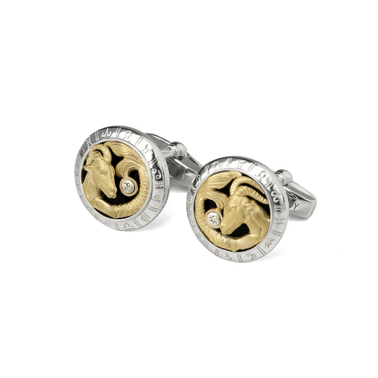 Astrology Capricorn twelve constellations series 925 silver cufflinks MM2305S