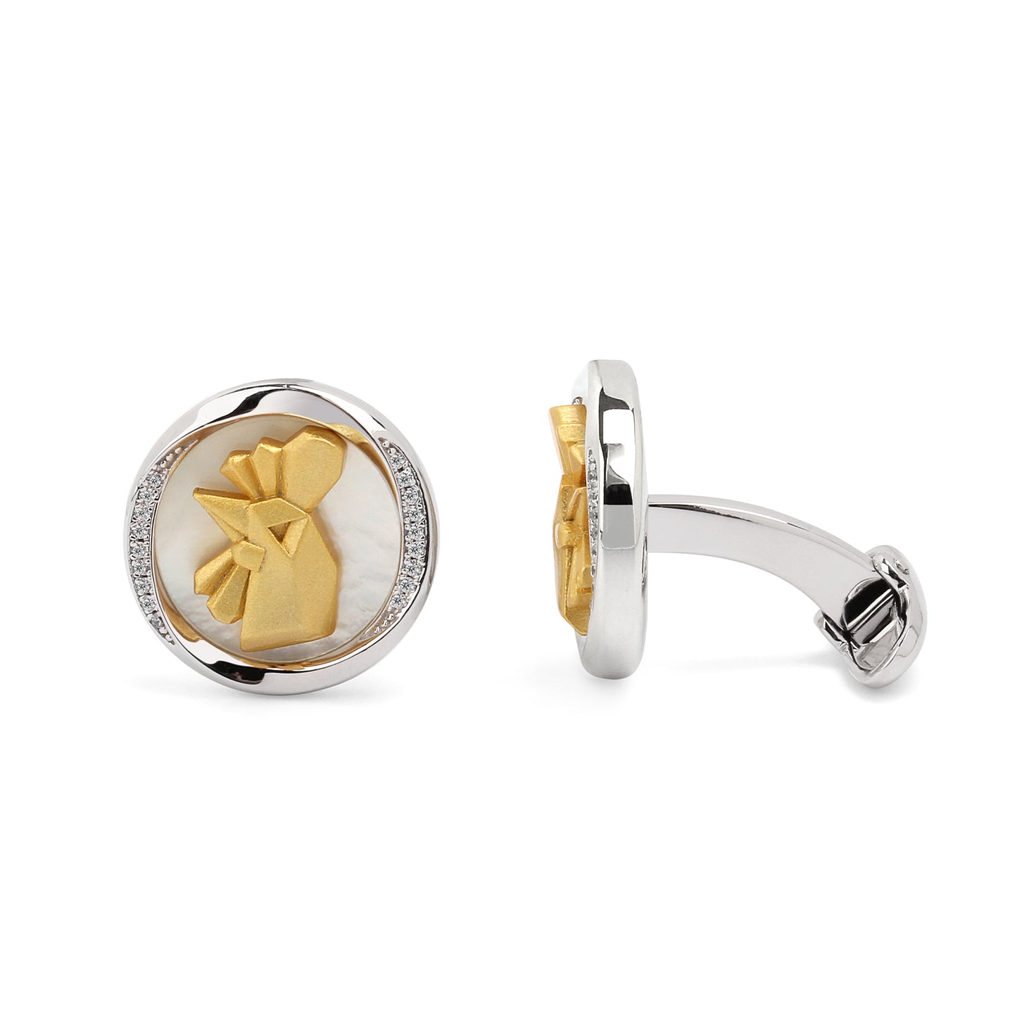 Mobius Series Zodiac Rooster Cufflinks MM2409S