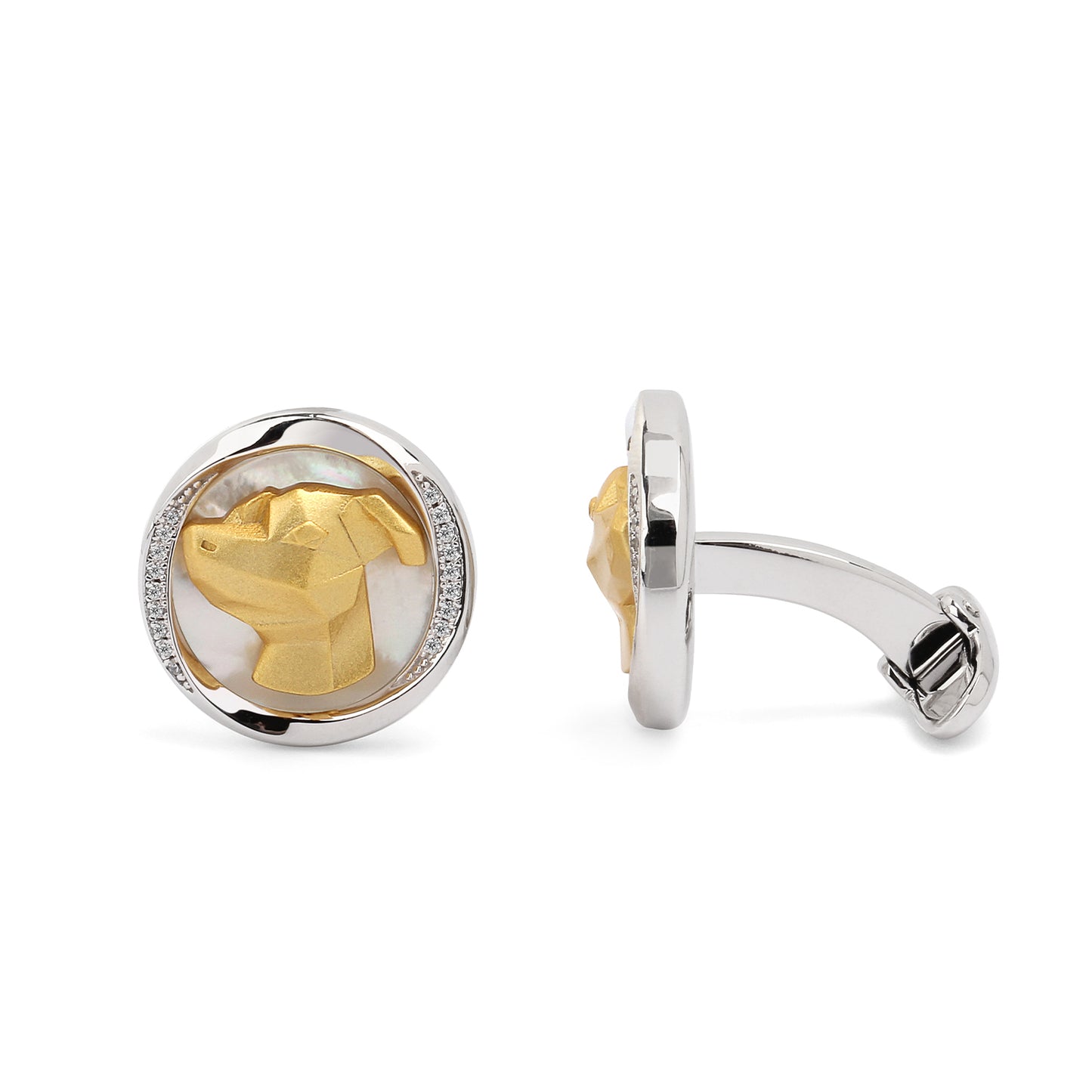 Mobius Series Zodiac Dog Cufflinks MM2410S