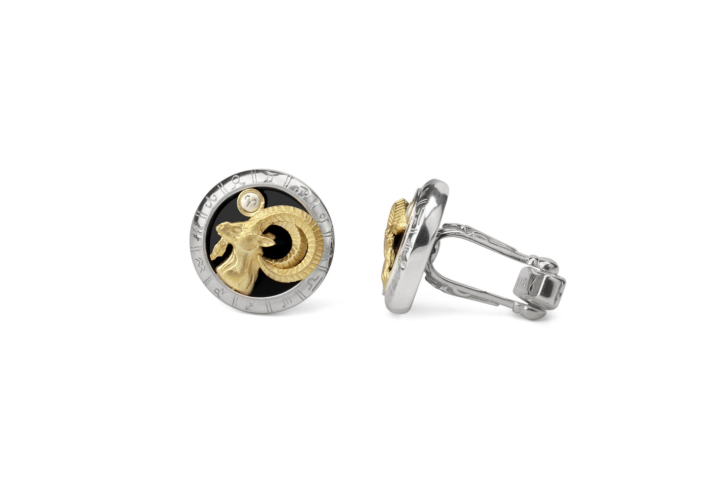 Astrology Aries twelve constellations series 925 silver cufflinks MM2307S
