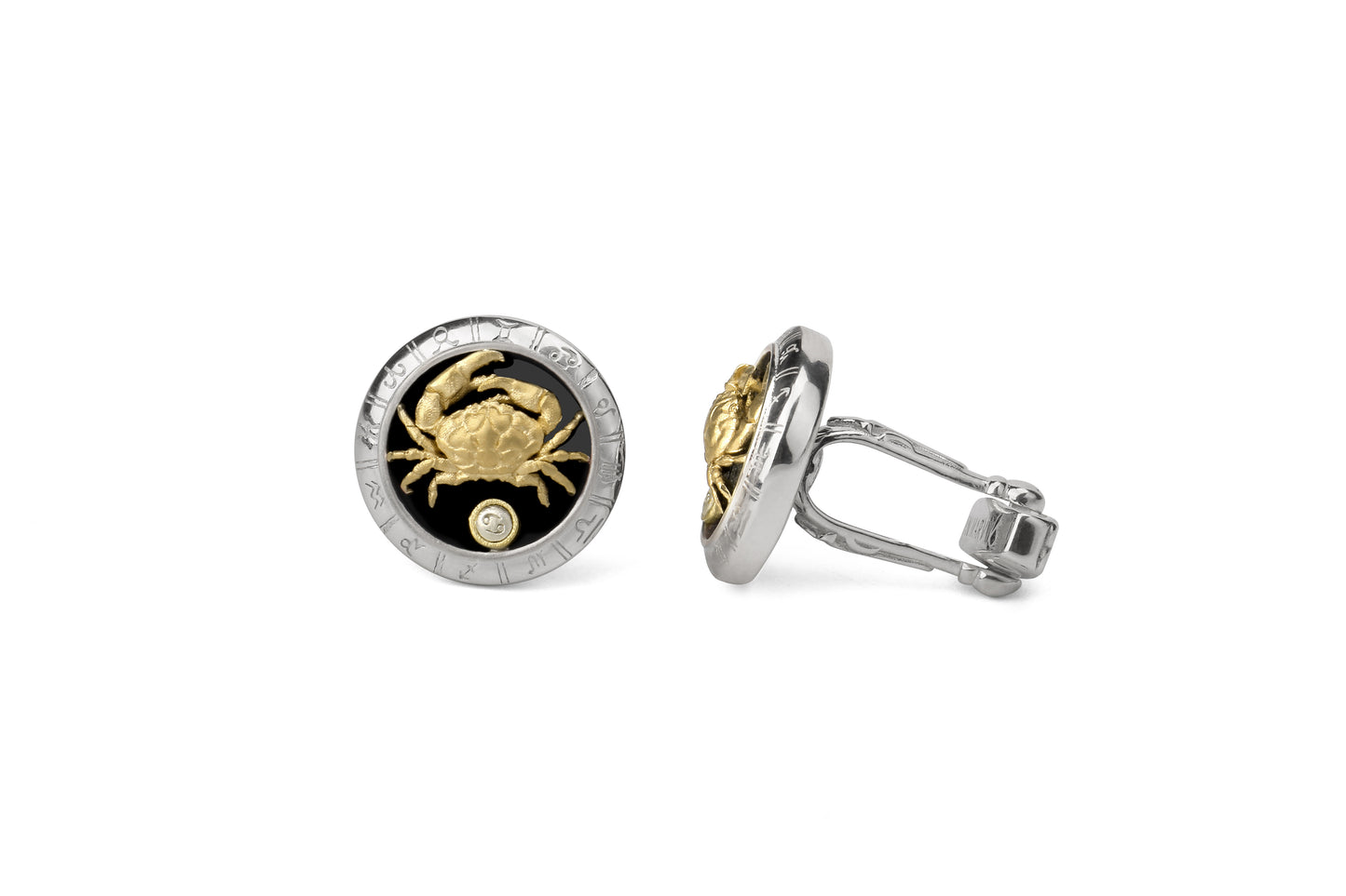 Astrology Cancer twelve constellations series 925 silver cufflinks MM2309S