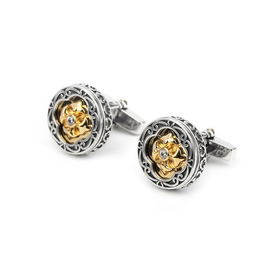 925 silver series cross iris cufflinks MM2220S