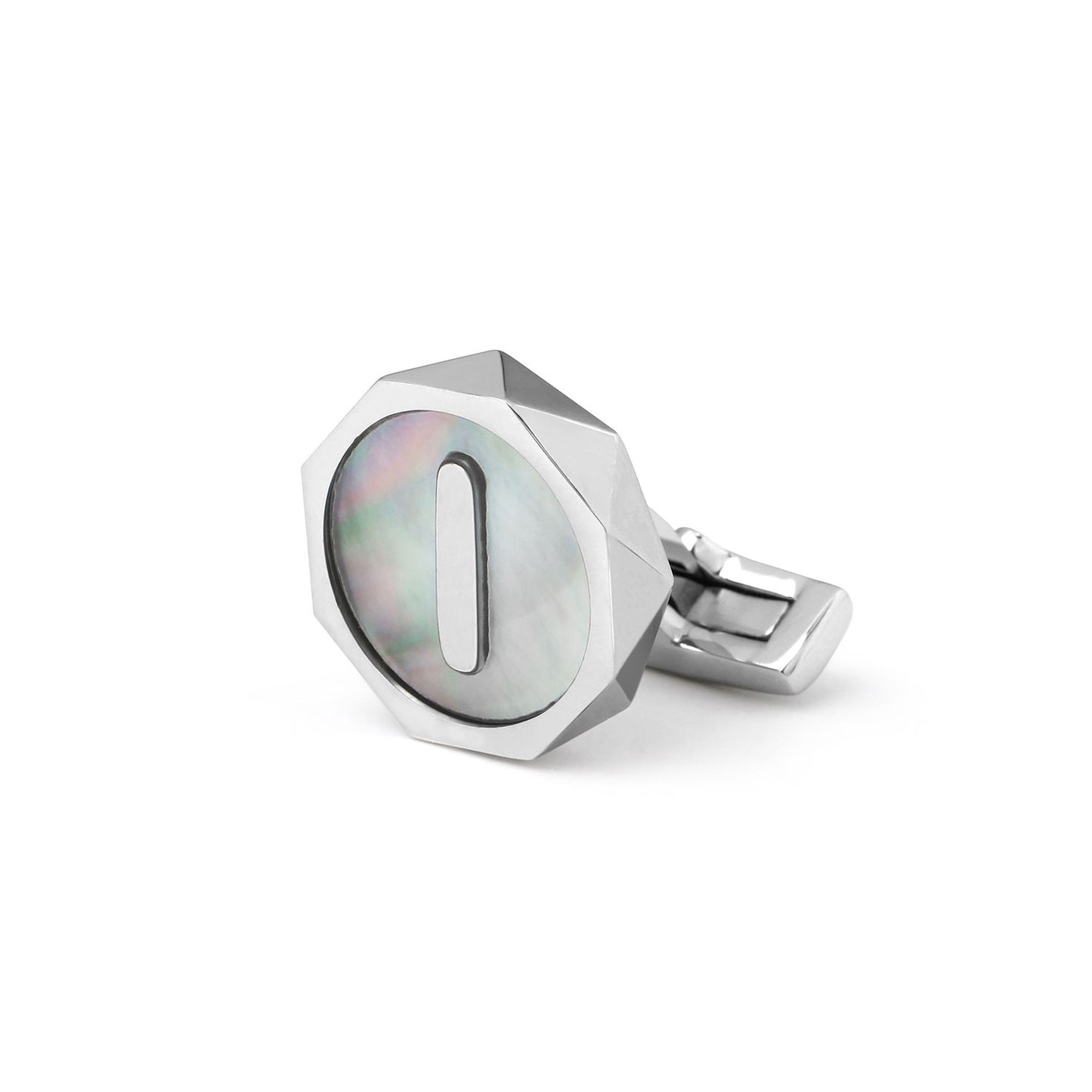 Barents Sea Chart - butterfly shell inlaid 26 letter series cufflinks MM2237A-Z Select one only