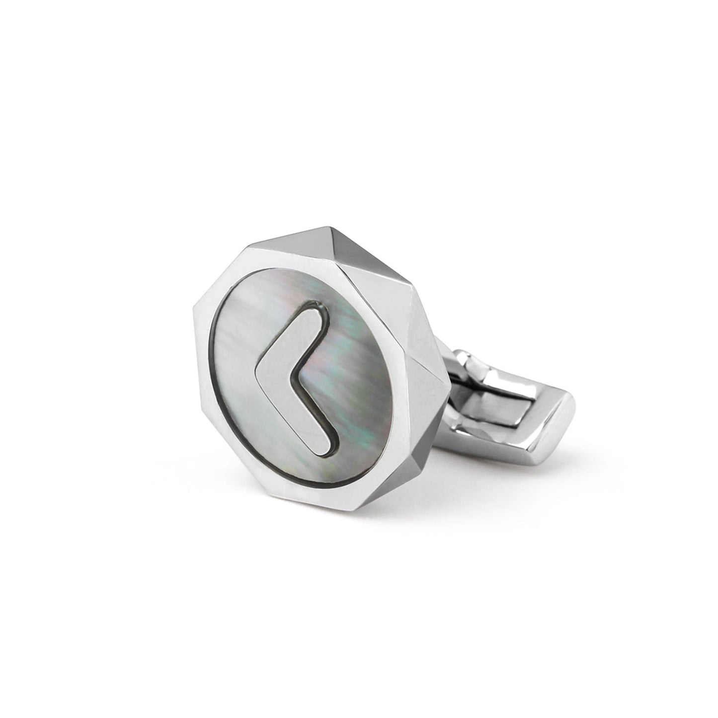 Barents Sea Chart - butterfly shell inlaid 26 letter series cufflinks MM2237A-Z Select one only